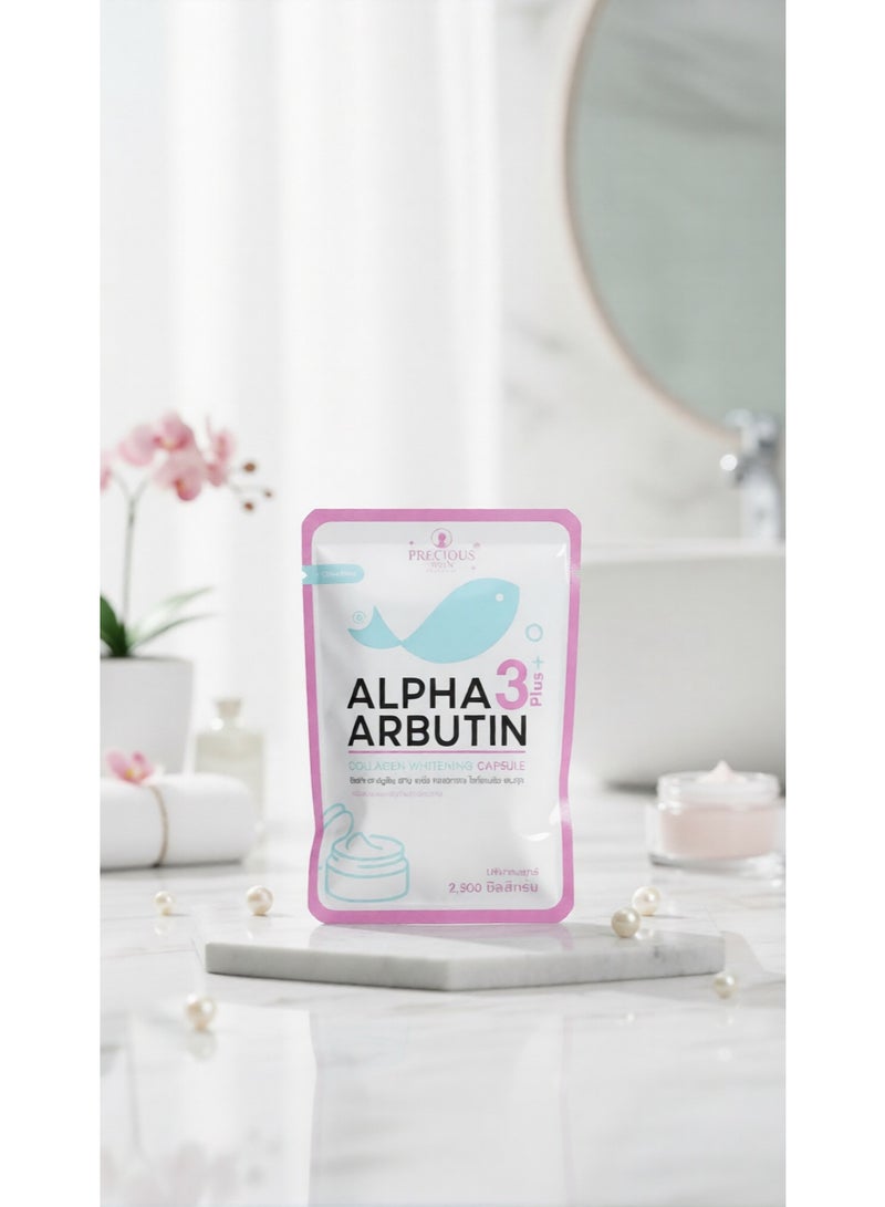 Precious Skin Alpha Arbutin 3 Plus Cosmetic Capsule | Collagen Skincare Capsule | External Use Only | Pouch Pack - Image 2